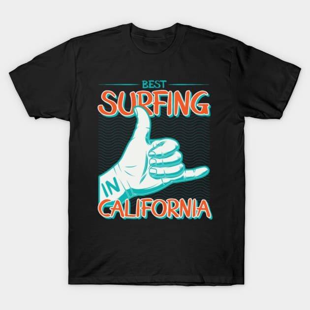 Niche Skull Island Mod Art  Califorina Surfing T-Shirt by LailaLittlerwm